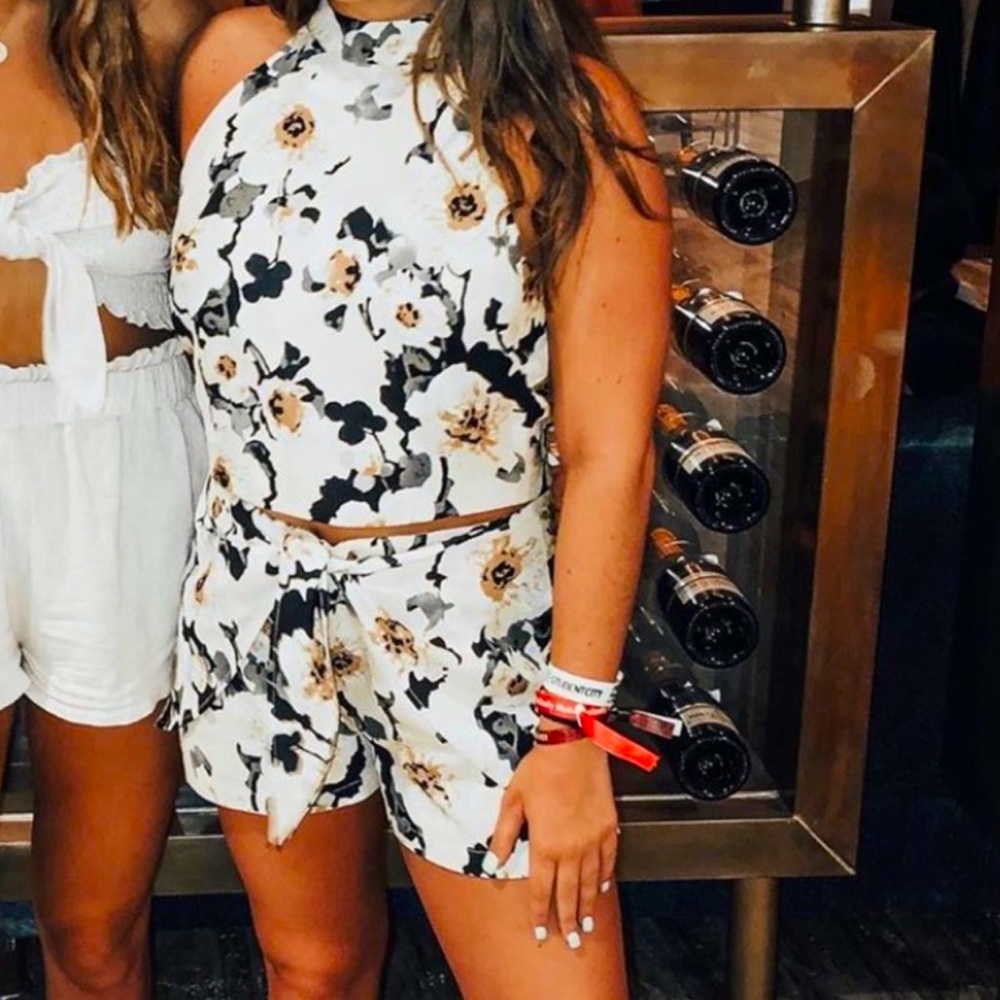 Floral 2 Piece short and top Set